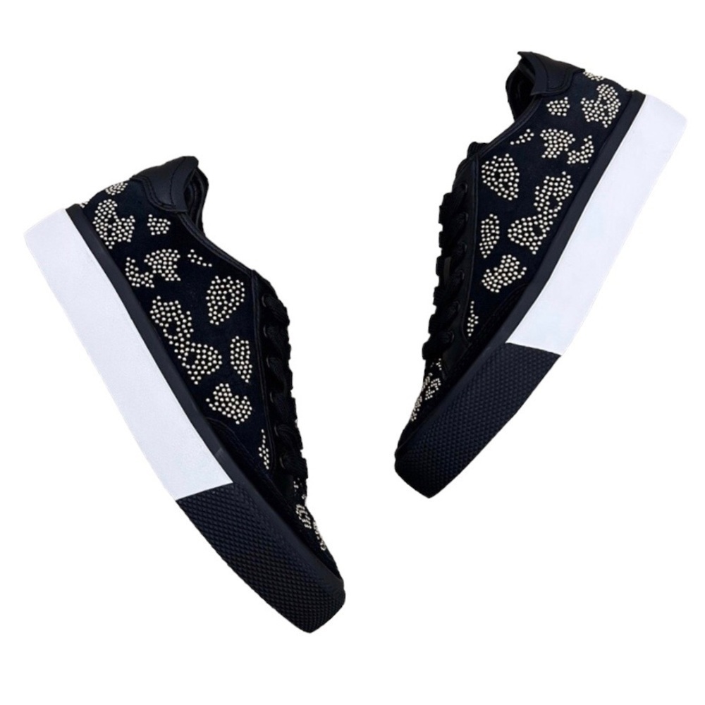 rag & bone RB Army Low Sneakers in Leopard Stud New in Box Size 7.5